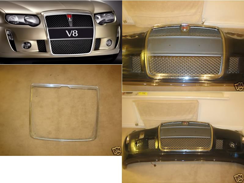 Radiator Grille, Rover 75 V8, r.v. 2004-05.jpg