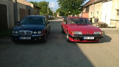 Rover 75 + Rover SD1.jpg